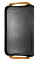 Load image into Gallery viewer, 1- SMOOTH Griddle double burner FOR ALL TYPES OF STOVES /1-Comal LISO doble GRUESO de mármol con aluminio fundido Apto para TODO TIPO DE ESTUFAS