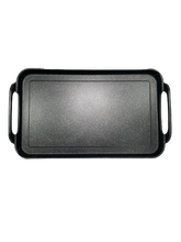 Load image into Gallery viewer, 1- SMOOTH Griddle double burner FOR ALL TYPES OF STOVES /1-Comal LISO doble GRUESO de mármol con aluminio fundido Apto para TODO TIPO DE ESTUFAS