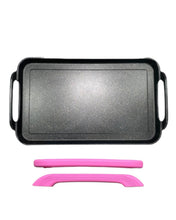 Load image into Gallery viewer, SMOOTH Griddle double burner FOR ALL TYPES OF STOVES / Comal LISO doble GRUESO de mármol con aluminio fundido Apto para TODO TIPO DE ESTUFAS