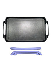 Load image into Gallery viewer, SMOOTH Griddle double burner FOR ALL TYPES OF STOVES / Comal LISO doble GRUESO de mármol con aluminio fundido Apto para TODO TIPO DE ESTUFAS