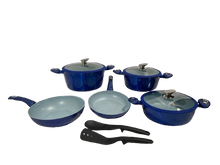 Load image into Gallery viewer, Paris BLUE 10 Piece Granite Marble set/ Juego de 10 piezas PARIS en AZUL de marmol