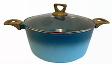 Cargar imagen en el visor de la galería, NEWARE bigger TURQUOISE Terracotta 10 Piece Cooking Set with GRIDDLE / Batería mas GRANDE de 10 piezas de TURQUESA Terracotta con COMAL