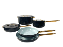 Load image into Gallery viewer, ROYAL black 8 piece cookware set/ Bateria de 8 piezas NEGRO royal