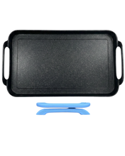Load image into Gallery viewer, SMOOTH Griddle double burner FOR ALL TYPES OF STOVES / Comal LISO doble GRUESO de mármol con aluminio fundido Apto para TODO TIPO DE ESTUFAS