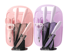Load image into Gallery viewer, 7 Piece kitchen knife set/Juego de cuchillos de 7 piezas