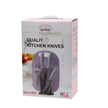 Load image into Gallery viewer, 7 Piece kitchen knife set/Juego de cuchillos de 7 piezas