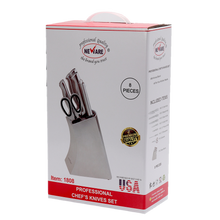 Cargar imagen en el visor de la galería, 8 Piece Professional STAINLESS STEEL Knife Set/juego de 8 piezas profesionales de ACERO INOXIDABLE