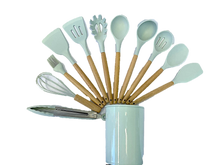 Cargar imagen en el visor de la galería, Neware Silicon 12 Piece Kitchen Utensil Set/ Juego de 12 piezas  Utensilios de Siliconia para la cocina