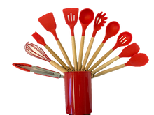 Cargar imagen en el visor de la galería, Neware Silicon 12 Piece Kitchen Utensil Set/ Juego de 12 piezas  Utensilios de Siliconia para la cocina