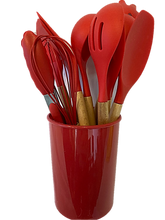 Cargar imagen en el visor de la galería, Neware Silicon 12 Piece Kitchen Utensil Set/ Juego de 12 piezas  Utensilios de Siliconia para la cocina