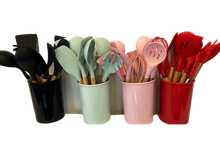 Cargar imagen en el visor de la galería, Neware Silicon 12 Piece Kitchen Utensil Set/ Juego de 12 piezas  Utensilios de Siliconia para la cocina
