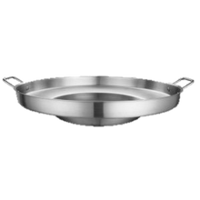 Load image into Gallery viewer, Stainless Steel 23 in. Round Comal Wok Griddle Multi Cooker Concave Fry pan/Comal para DISCADAS cóncava redonda de acero inoxidable de 23 pulgadas