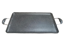 Cargar imagen en el visor de la galería, Neware Marble Griddle (2-pack) Includes Double & Square griddles for ALL types of stoves/Comales Cuadrado y de Doble Parrilla apto para TODO tipo de ESTUFA