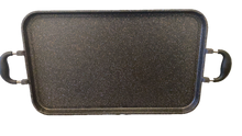 Cargar imagen en el visor de la galería, NEWARE Cast Aluminum Marble Double Griddle 19"x11.5" 2 pack Only for GAS stove/Juego de 2 COMALES doble de mármol de aluminio fundido NO apta para estufas ELECTRICAS solo estufas de GAS