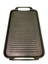 Load image into Gallery viewer, 2 pack- RIBBED and SMOOTH double MARBLE griddle with FREE colored handles/2 COMALES Combo ACANALADO y LISO grueso de MARMOL de DOBLE parrilla para estufa de GAS con agarraderas de color GRATIS