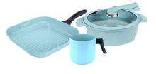 Cargar imagen en el visor de la galería, JADECOOK 4 Piece CASSEROLE SET- BATERIA de 4 piezas con cacerola de JADE