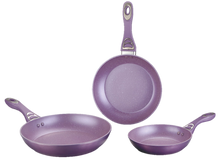 Cargar imagen en el visor de la galería, 3 Frying Pan COMBO with marble coating- Juego de 3 Sartenes de Aluminio Fundido con cobertura de Marmol