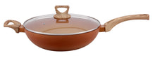 Cargar imagen en el visor de la galería, NEWARE Terracotta 12"/30cm Non-Stick WOK, PFOA-Free/ Sarten para saltear WOK de 12" para freir