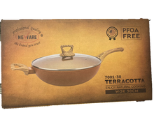 Cargar imagen en el visor de la galería, NEWARE Terracotta 12"/30cm Non-Stick WOK, PFOA-Free/ Sarten para saltear WOK de 12" para freir