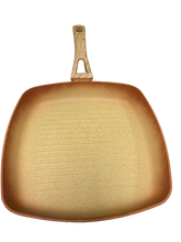 Cargar imagen en el visor de la galería, NEWARE Terracotta SQUARE grill pan 11" (28cm)/ SARTEN cuadrado para DORAR carne  11" (28cm)