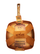 Cargar imagen en el visor de la galería, NEWARE Terracotta SQUARE grill pan 11" (28cm)/ SARTEN cuadrado para DORAR carne  11" (28cm)