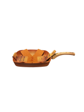 Cargar imagen en el visor de la galería, NEWARE Terracotta SQUARE grill pan 11" (28cm)/ SARTEN cuadrado para DORAR carne  11" (28cm)