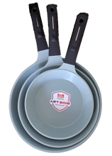 Cargar imagen en el visor de la galería, JADECOOK 3 piece frying PAN set- JUEGO de 3 SARTENES de JADE