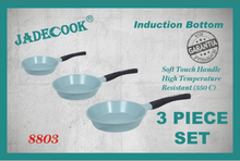 Cargar imagen en el visor de la galería, JADECOOK 3 piece frying PAN set- JUEGO de 3 SARTENES de JADE