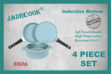 Load image into Gallery viewer, JADECOOK 4 piece COMAL cookware SET/ Bateria con COMAL de 4 piezas de JADE