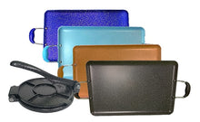 Load image into Gallery viewer, SMALL tortilla PRESS and ONE griddle for ALL types of STOVES/ prensa CHICA y COMALE para DOBLE parrilla apto para TODO tipo de ESTUFAS- eléctricas