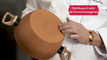 Cargar imagen en el visor de la galería, NEWARE Terracotta 11"/28cm Casserole Nonstick Pot /Cazuela GRANDE de 11"