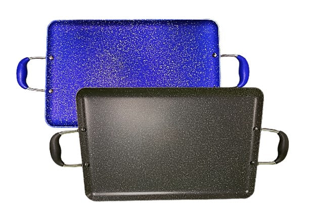2-PACK Large Heavy Gauge Marble Griddle/ PAQUETE de 2 Comales Grandes de Mármol Grueso