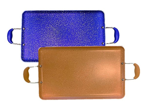 2-PACK Large Heavy Gauge Marble Griddle/ PAQUETE de 2 Comales Grandes de Mármol Grueso