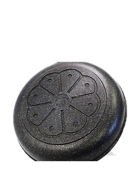 Cast Aluminum Pot with Marble Coating and Lid