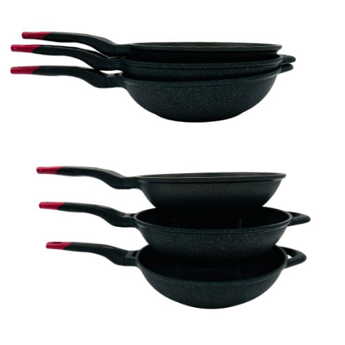 Non-stick Marble Wok