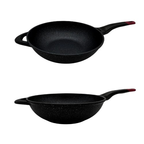 Non-stick Marble Wok