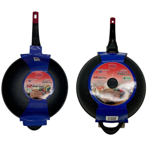 Non-stick Marble Wok