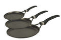 3-PIECE Neware Round Marble Griddle Set / JUEGO de 3 Comales Redondos de Mármol