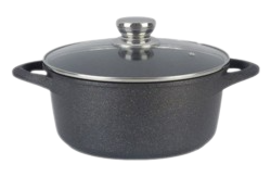 NEWARE Cast Aluminum MARBLE Pots Available in 5 Sizes /  NEWARE Macetas de aluminio fundido MÁRMOL disponibles en 5 tamaños