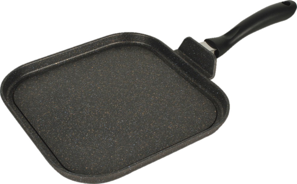 Neware 2-Piece Griddle Set – 4180 11" x 11" Single-Burner + 4190 Marble Smooth Double-Burner Griddle/Neware Set de 2 Comales – 4180 11" x 11" para Un Quemador + 4190 Comal Liso de Mármol para Doble Quemador