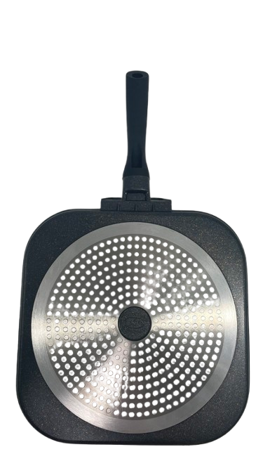 11" Nonstick MARBLE Square Comal Griddle for ALL types of stoves/ COMAL cuadrado de MARMOL para TODO tipo de estufas