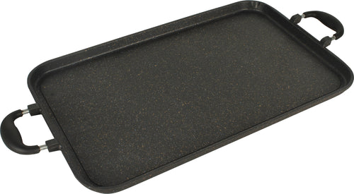 2 pack MARBLE GRIDDLE Combo 1 AND 2 Burner rectangle & ROUND/ Combo de 2 Comales de MARMOL de 1 y 2 parrillas rectangular y REDONDO