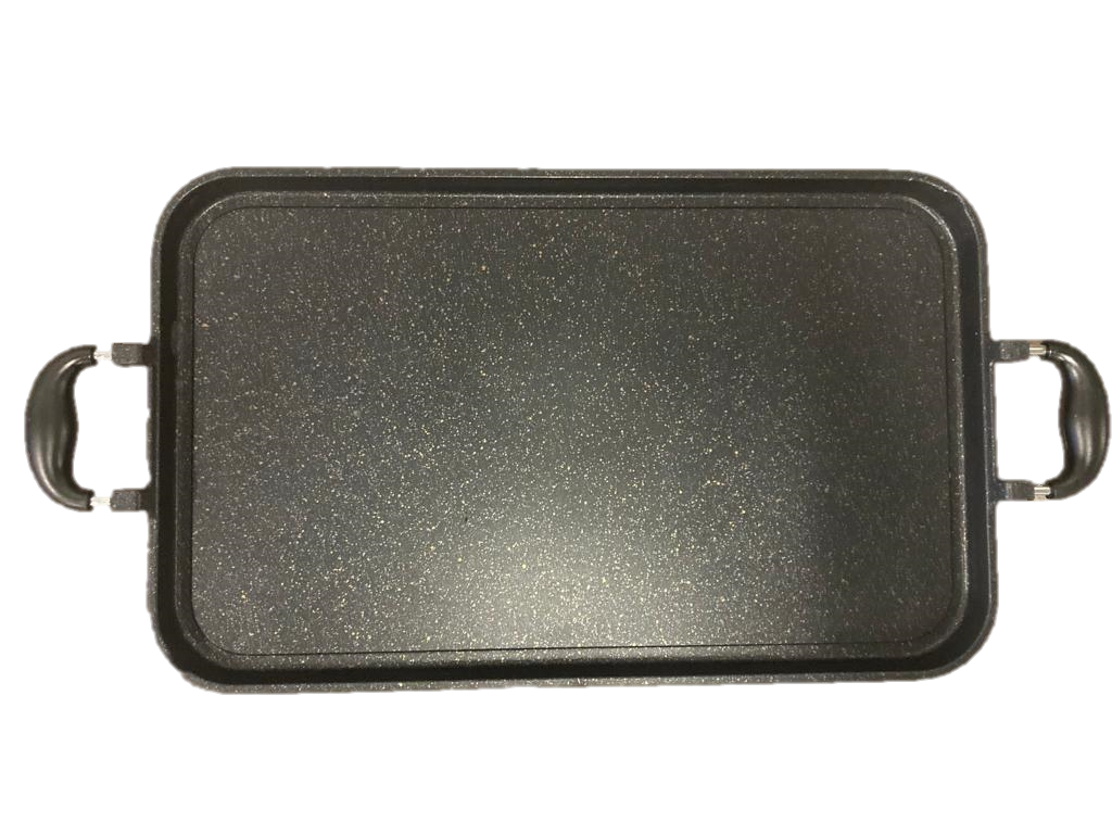 2 pack MARBLE GRIDDLE Combo 1 AND 2 Burner rectangle & ROUND/ Combo de 2 Comales de MARMOL de 1 y 2 parrillas rectangular y REDONDO