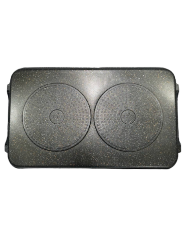 1 RIBBED double MARBLE griddle For ALL types of stoves /1-COMAL acanalado de MARMOL de DOBLE parrilla para TODO tipo de ESTUFAS