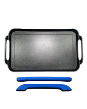 Load image into Gallery viewer, SMOOTH Griddle double burner FOR ALL TYPES OF STOVES / Comal LISO doble GRUESO de mármol con aluminio fundido Apto para TODO TIPO DE ESTUFAS
