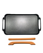 Load image into Gallery viewer, SMOOTH Griddle double burner FOR ALL TYPES OF STOVES / Comal LISO doble GRUESO de mármol con aluminio fundido Apto para TODO TIPO DE ESTUFAS
