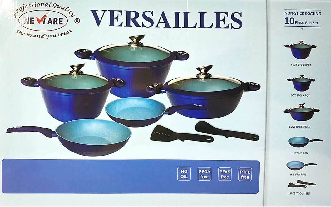 Paris BLUE 10 Piece Granite Marble set/ Juego de 10 piezas PARIS en AZUL de marmol