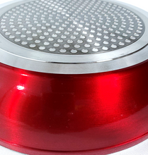 Cargar imagen en el visor de la galería, 10 Piece BORDEAUX RED Nonstick Cookware Set/ Batería de 10 piezas BORDEAUX RED antiadherente
