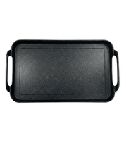 Load image into Gallery viewer, SMOOTH Griddle double burner FOR ALL TYPES OF STOVES / Comal LISO doble GRUESO de mármol con aluminio fundido Apto para TODO TIPO DE ESTUFAS
