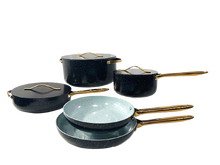 Cargar imagen en el visor de la galería, ROYAL black 8 piece cookware set/ Bateria de 8 piezas NEGRO royal
